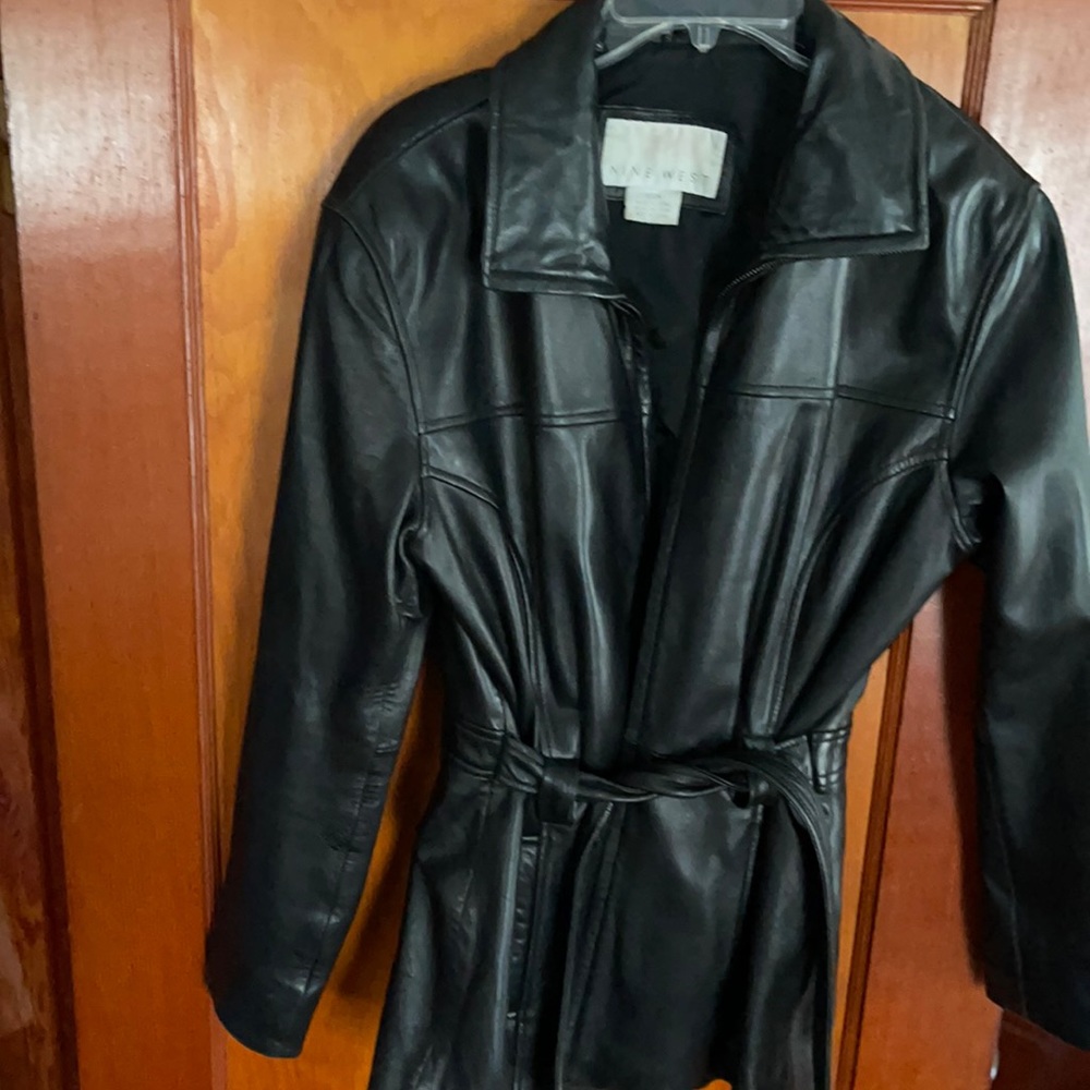 Cute Nine West Leather Jacket